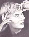 Cerebral Blonde Drawing - Cerebral Blonde Fine Art Print - Jill Dodson - 1-cerebral-blonde-jill-dodson