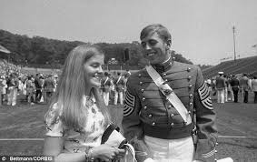 Sweethearts: Petraeus on the day he graduated from the U.S. Military Academy in 1974, pictured with his fiancée Holly Knowlton, whose father was the ... - article-2231747-15FB32B5000005DC-805_634x400