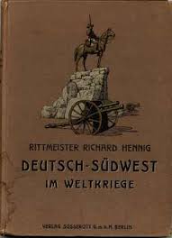 Rittmeister Richard Hennig: Deutsch-Südwest im Weltkrieg, Berlin 1920. Zum Seitenanfang - cover-1920-Richard-Hennig-Deutsch-Suedwest