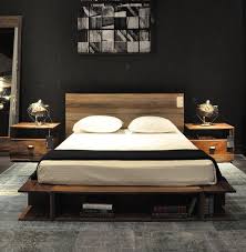 Delightful-Reclaimed-Wood-Platform-Bed-Decorating-Ideas-Images-in ...
