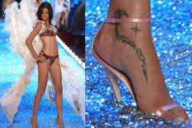 Adriana Lima Ankle Tattoo Designs