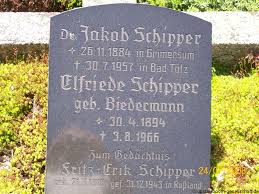 Grab von Fritz-Erik Schipper (21.03.1918-31.12.1943), Friedhof ...