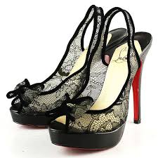 New Sadie Christian Louboutin heels Lady Sexy Lace Peep Toe Pumps ...