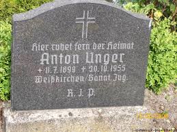 Grab von Anton Unger (11.07.1899-30.10.1955), Friedhof Aurich- - aa507