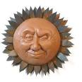 Amazon.com: Winking Sun Face Outdoor Wall Sculpture, 13