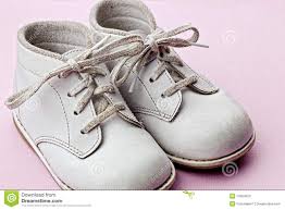 White Baby Shoes Stock Photo - Image: 14304870