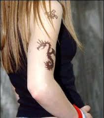 Avril Lavigne Tattoo