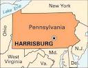 Harrisburg stands on the east