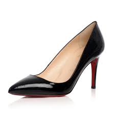 Patent Leather Pointed Toe Pumps Dorsay Black High Heel Shoes ...