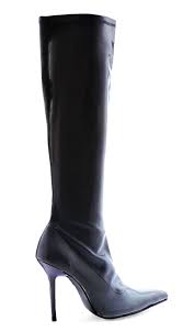 Emma Black High Heel Boots - Costume Boots
