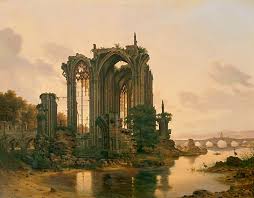 Karl Georg Hasenpflug - Gemälde Kunstdruck Ruine einer gotischen ...
