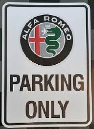 Image result for alfa romeo parking only