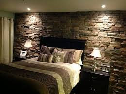 Rock accent wall in the master bedroom | Home decor | Pinterest ...