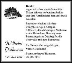 Anzeige für Wilhelm Dallmann - 135100_11748