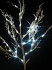 LED Branch Tree Light Snow Ball Coating】-