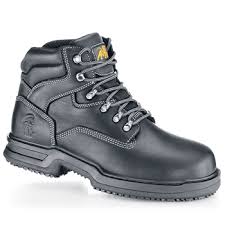 Maverick - Black - Pro Grade Work Boots for Men, Safety Toe, NonSLip -