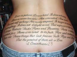 Unique Writing Tattoo for Girl