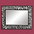 Black & White Zebra Decorative Mirror - 48W x 36H in. - Wall Decor ...