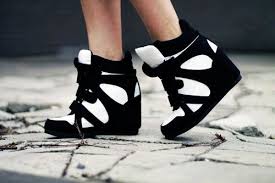 Cute Black and White Sneaker Wedges - Traveling: Sneakers <3 By ...