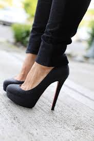 black, fashion, heels, high heels, shoes - image #243086 on Favim.com