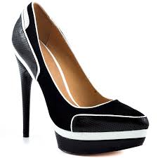 L.A.M.B. Ohio Black White Shoes for Women | Aemow