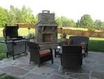 Paver Patio : Outdoor Fireplace With Flagstone Patio. Toronto ...