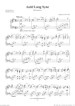 Auld Lang Syne sheet music for piano solo by Robert Burns