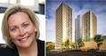 NYU's Alicia Hurley and a rendering of the proposed fourth tower (building ... - alicia_hurley_final