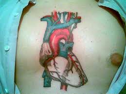 american heart tattoo design