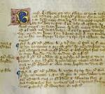 MAGNA CARTA -- Mediaeval (medieval) hand-written calligraphy and.