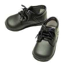 Infant Baby Boys Size 4 Black Classic Saddle Style Dress Shoes ...