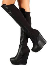 wedges on Pinterest | Wedge Boots, Knee High Boots and Platform Wedge