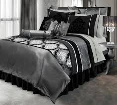 Black and Silver Duvet Set by Lawrence Home | Bedroom Decor Ideas ...