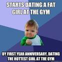 Success Kid - starts dating a fat girl at the gym by first year