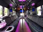 Party Bus Rental NYC- Tiffany 34 Passenger Limo Bus