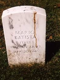 Mario Batista, Italian Army - batista