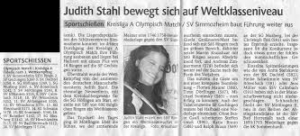 Schützenverein Rohrdorf e.V. » Judith Stahl bewegt sich auf ... - 20081203schwabo