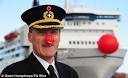 Captain Lars Gade Olesen dons a red nose as the DFDS ferry, The King Of - article-0-03DAF3B9000005DC-259_468x286