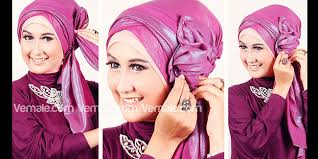 Tutorial Hijab Pesta Dengan Pashmina Metalik by Vemale ...