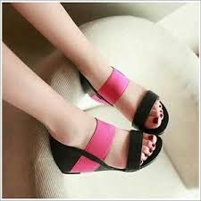 Jual GROSIR SANDAL POPPY BLACK / Sepatu Kets Murah/ Sepatu Wedges ...