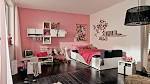 Bedroom. Cool Teenage Girl Bedrooms: Exquisite Pink And Black Cool ...