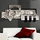 Buy “Steam City” Wall Clock, Contemporary Metal Art Abstract ...