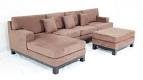 Leather Sectionals, Modern Leather and Microfiber Sectional Sofa ...