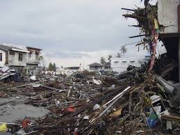 Wilayah Aceh saat terkena dampak tsunami pada tahun 2004