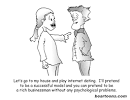 Internet Dating Sucks - Cartoons | Bearman Cartoons