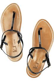 K Jacques St Tropez Valerie patent-leather sandals - My Color Fashion