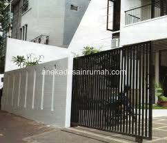 desain dan gambar pagar dan pintu besi minimalis modern dan ...