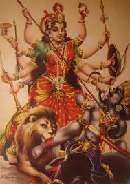 Navratri blessings - the story of Mahishasura Mardini, Goddess Durga - Mahishasura