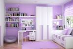 Design Ideas: Vivacious Small Room Storage Ideas With Purple Color ...