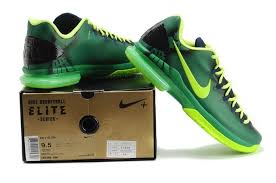 Mens Nike Zoom Kd V Elite Series Dark Green Basketball Shoe ...